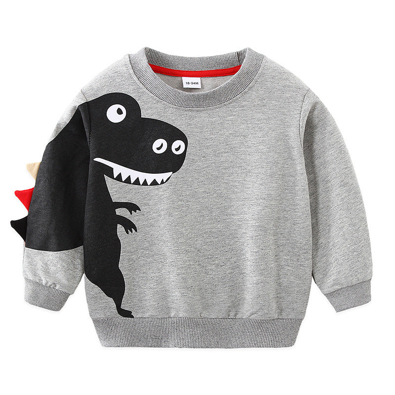 [119330] - Atasan Sweater Import Style Santai Anak - Motif Monster 3D