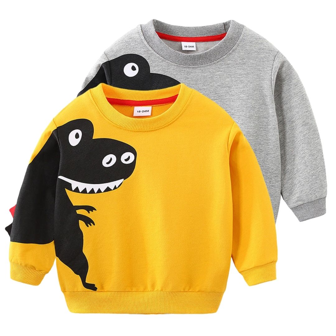 [119330] - Atasan Sweater Style Santai Anak - Motif Monster 3D
