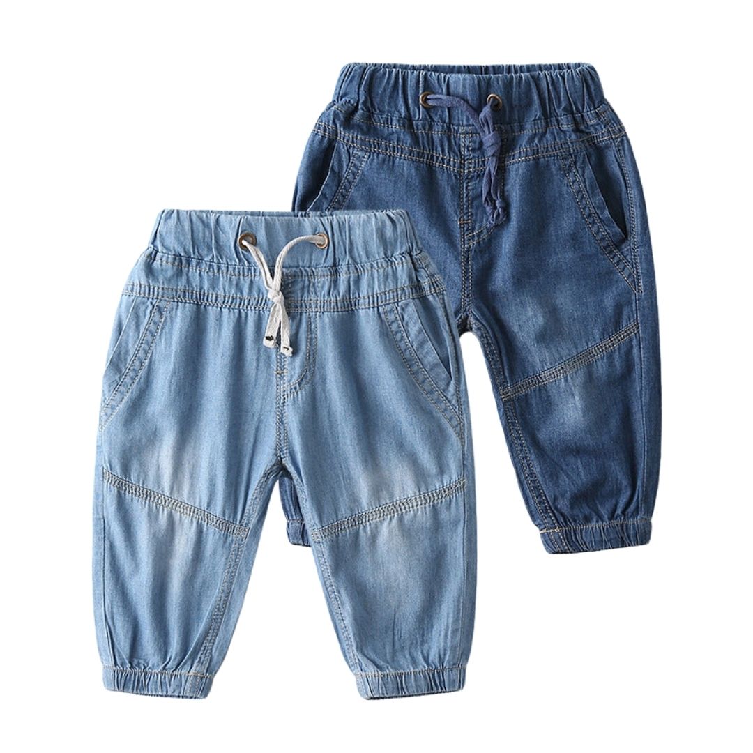 [119332] - Celana Casual Anak Jogger Model Jeans Style - Motif Color Gradation