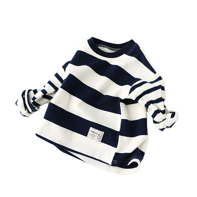 [119342] - Atasan Kaos Panjang Import Fashion Anak - Motif Striped Gradation