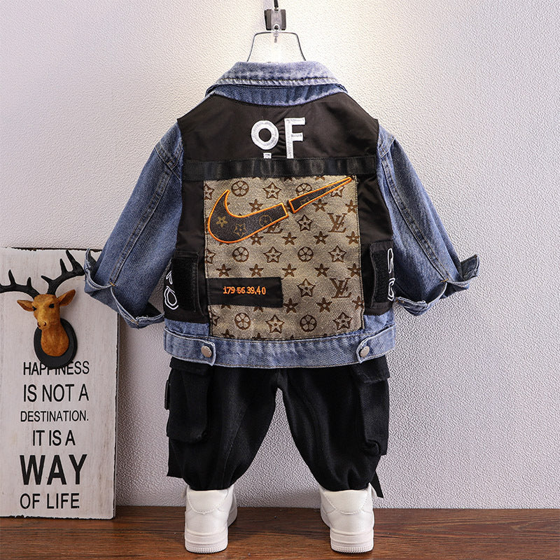[119343] - Atasan Jaket Style Kekinian Anak - Motif Abstract Style