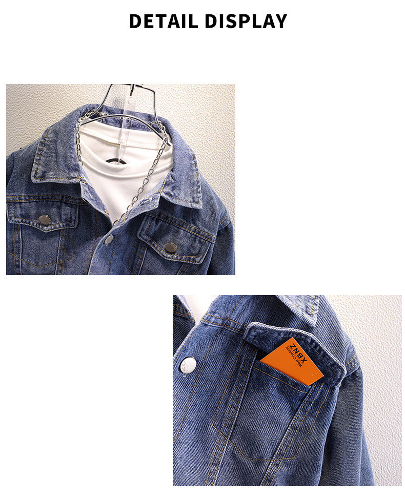 [119343] - Atasan Jaket Style Kekinian Anak - Motif Abstract Style