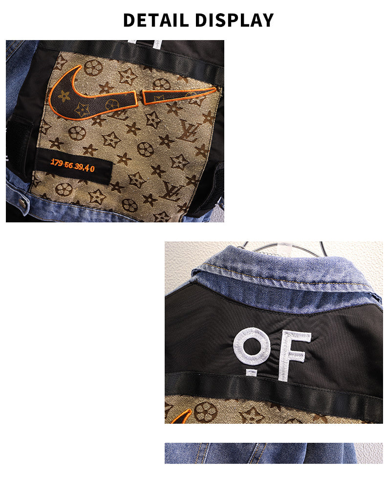 [119343] - Atasan Jaket Style Kekinian Anak - Motif Abstract Style