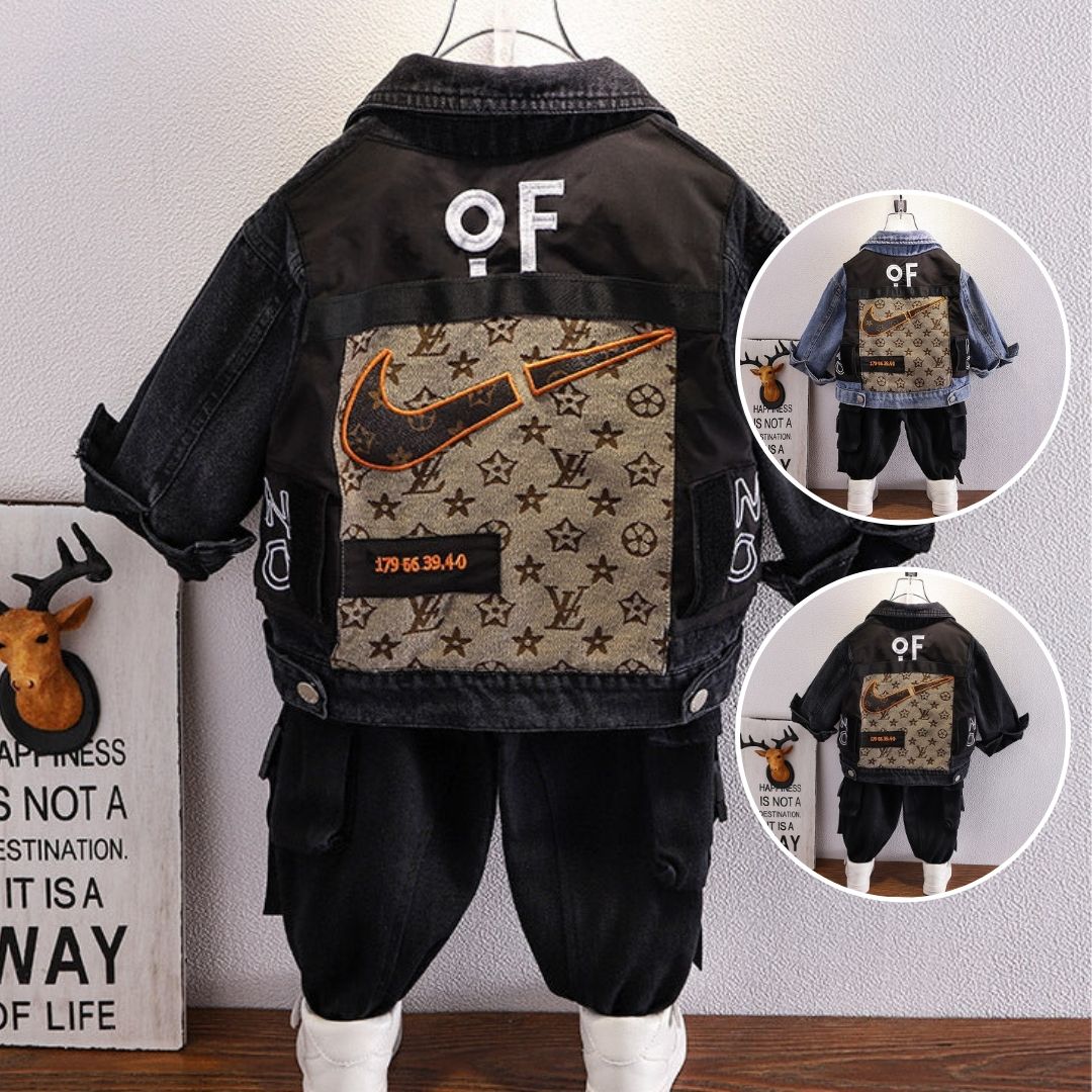[119343] - Atasan Jaket Style Kekinian Anak - Motif Abstract Style
