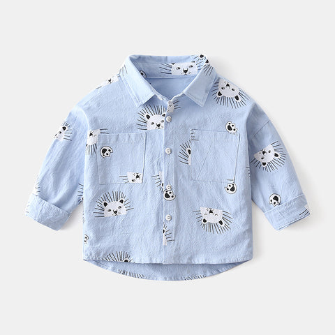 [119311] - Atasan Kemeja Fashion Anak - Motif Animal Trail