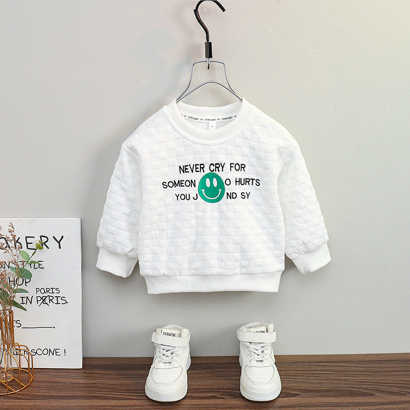 [119354] - Atasan Sweater Crewneck Lengan Panjang Import Anak Cowok Cewek - Motif Never Cry