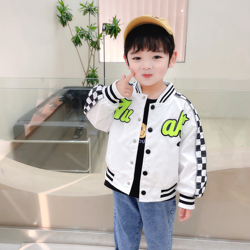 [119357] - Atasan Jaket Baseball Varsity Anak Cowok - Motif Racer Au