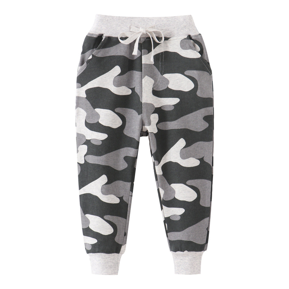 [357178] - Bawahan Anak / Celana Jogger Anak - Motif Gray Army Camouflage