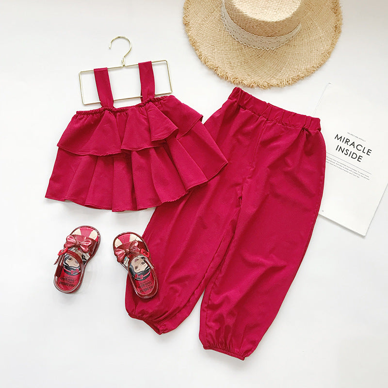 [363126] - Setelan Fashion Anak Perempuan Modis - Motif Smooth Folds