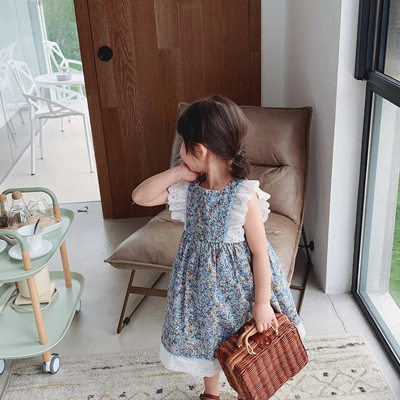 [507328]- Dress Fashion Anak Perempuan - Motif Lace Sleeve
