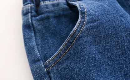 [513597] - Bawahan Celana Panjang Jeans Gradasi Import Anak Laki-Laki - Motif Two Buttons