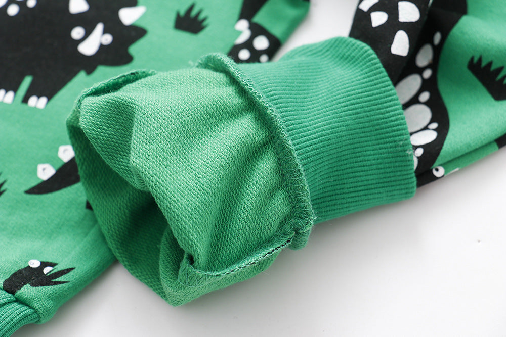 [357134-GREEN] - Bawahan Anak / Celana Jogger Anak - Motif 3 Types of Dino