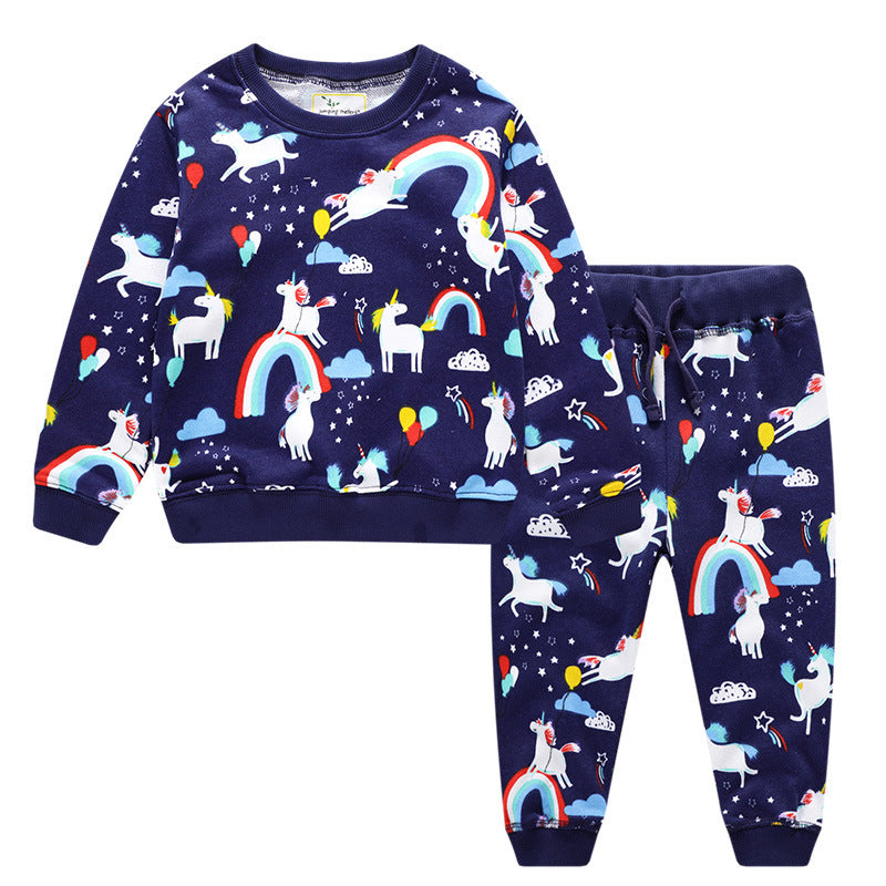 [363171] - Setelan Sweater Anak Perempuan - Motif Unicorn Dancing