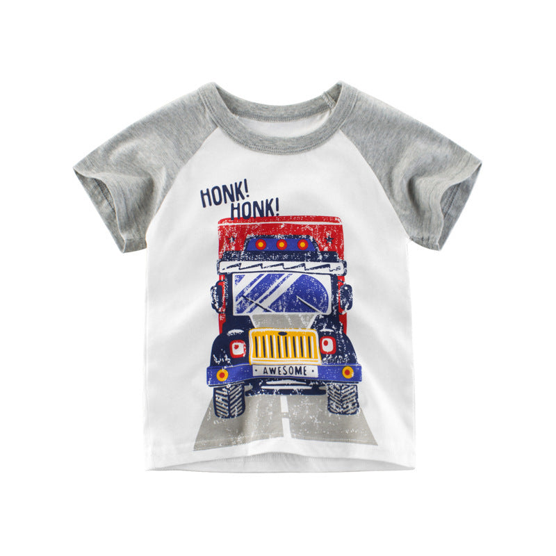 [121152] - IMPORT Baju Atasan Anak / Kaos Anak / T-shirt Anak - Motif Work Zone