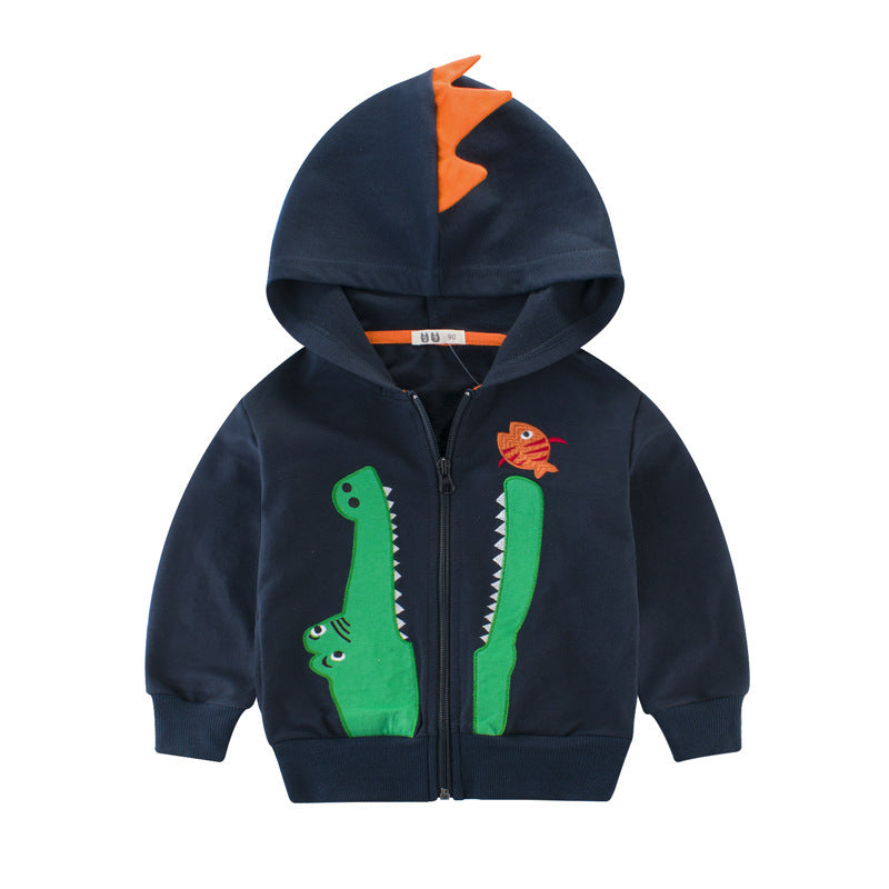 [121171] - Baju Atasan Jaket Hoodiee Lengan Panjang Anak Laki Laki Cowok - Motif Crocodile - BABYHOKI STORE