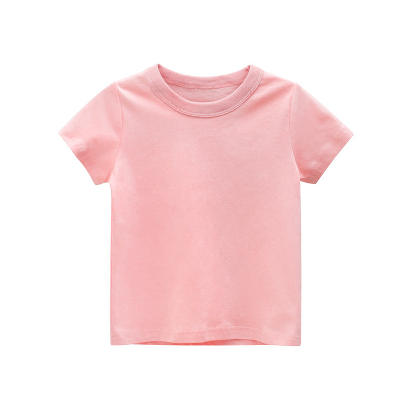 [121197-PINK] - Atasan Anak / Kaos Anak Trendi - Motif Plain Color