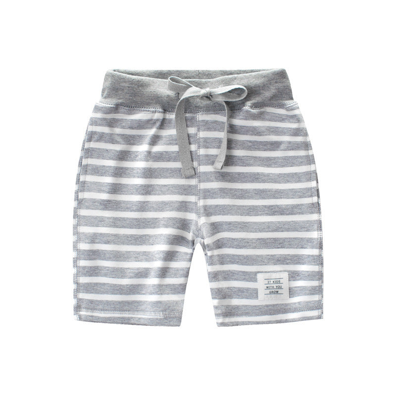 [121198-LIGHT GRAY] - Celana Santai Anak / Celana Training Anak - Motif Solid Line