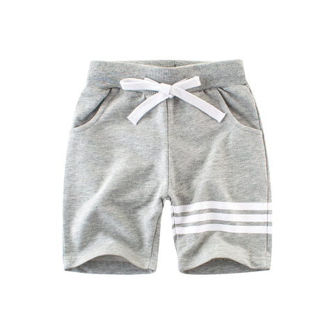 [121199-GRAY] - Celana Santai Anak / Celana Training Anak - Motif Two Lines