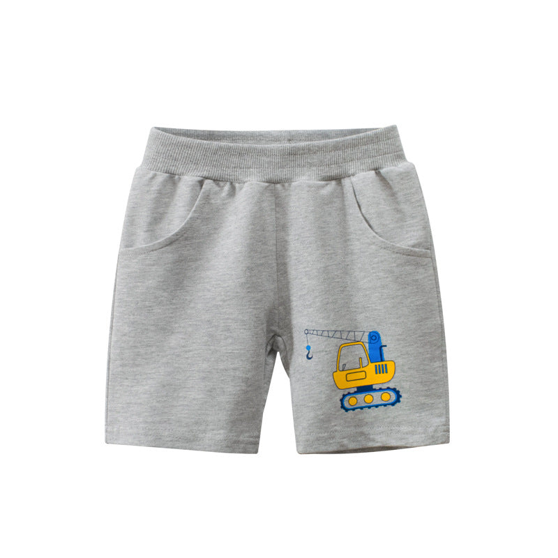 [121205] - Celana Jogger Anak / Celana Santai Anak - Motif Crane Car