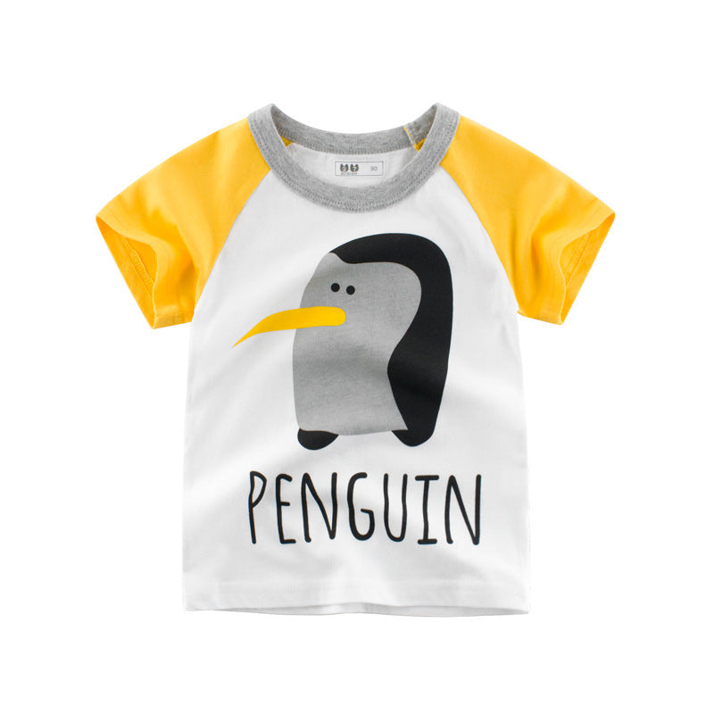 [121219] - Atasan Anak Import / Kaos Anak Trendi - Motif Penguin Boy