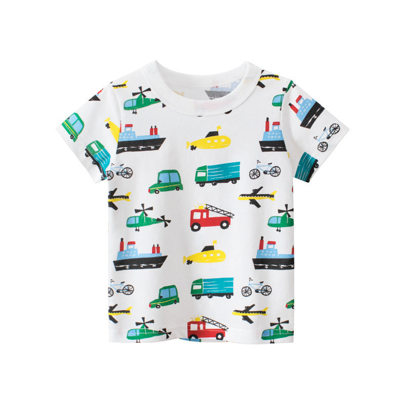 [121231] - Atasan Anak / Kaos Anak Trendi - Motif Day Transportation