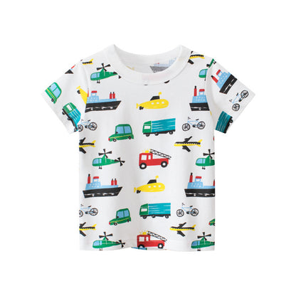 [121231] - Atasan Anak / Kaos Anak Trendi - Motif Day Transportation