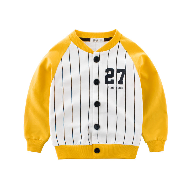[121248-YELLOW] - Atasan Jaket Baseball Anak - Motif I.m Kids