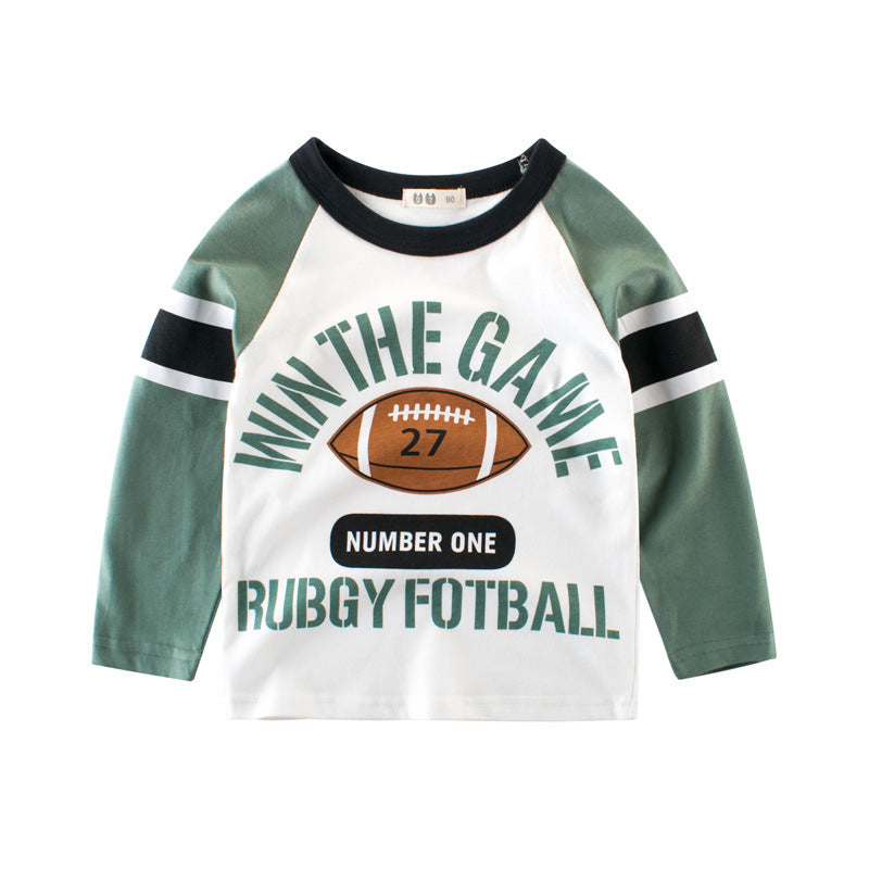 Kaos Panjang [121-BT101] - Baju Atasan T-Shirt O Neck Lengan Panjang Fashionable Anak Laki Laki Cowok Motif Animal Dino Mix Letter - BABYHOKI STORE