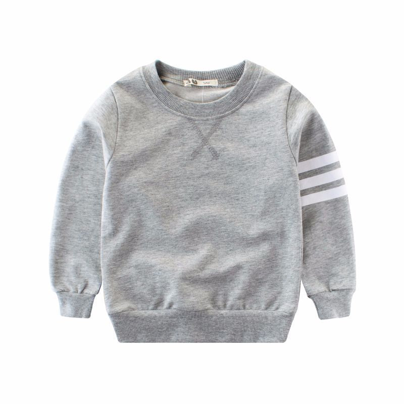 [121251-GRAY] - Atasan Sweater Trendi Anak - Motif Three Lines