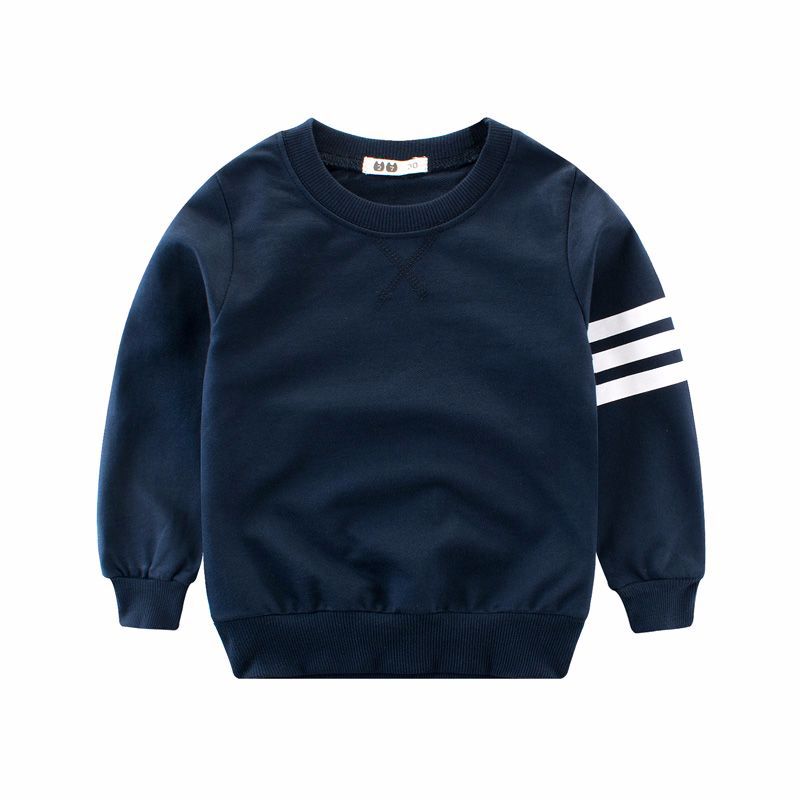 [121251-NAVY] - Atasan Sweater Trendi Anak - Motif Three Lines