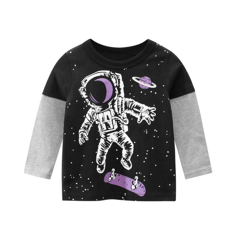 [121254] - Atasan Anak Import / Kaos Anak Trendi - Motif Space Astronaut