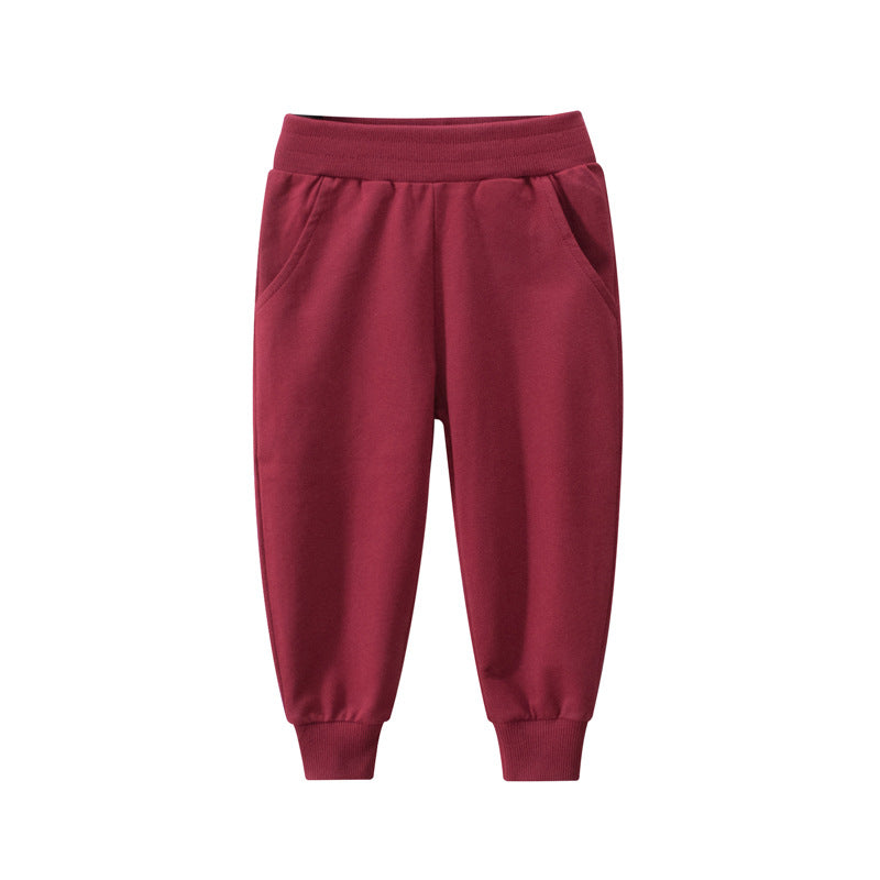 [121293-MAROON] - Celana Jogger Polos Anak - Motif Plain Color (digabung ke 121293-Navy)