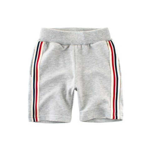 [121296-GRAY] - Celana Training Anak - Motif Five Lines