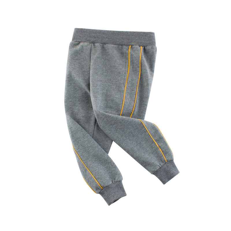 [121300-GRAY] - Celana Jogger Polos Anak - Motif Two Lines