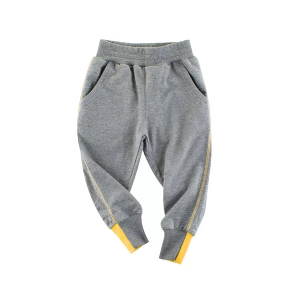 [121303-GRAY] - Celana Jogger Polos Anak - Motif Sewing Line