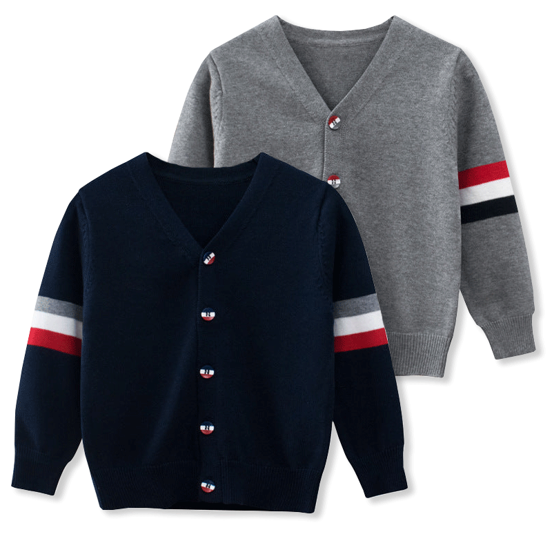 [121304] - Atasan Jaket Cardigan Import Style Anak Kekinian - Motif Sleeve Pattern