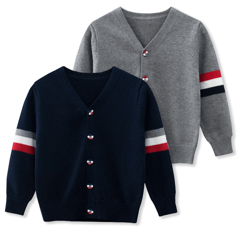 [121304] - Atasan Jaket Cardigan Style Anak Kekinian - Motif Sleeve Pattern