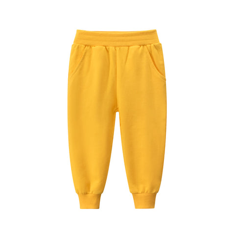 [121293-YELLOW] - Celana Jogger Polos Anak - Motif Plain Color (digabung ke 121293-Navy)