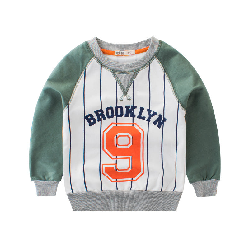 [121308] - Atasan Sweater Style Baseball Anak Kekinian - Motif Brooklyn 9