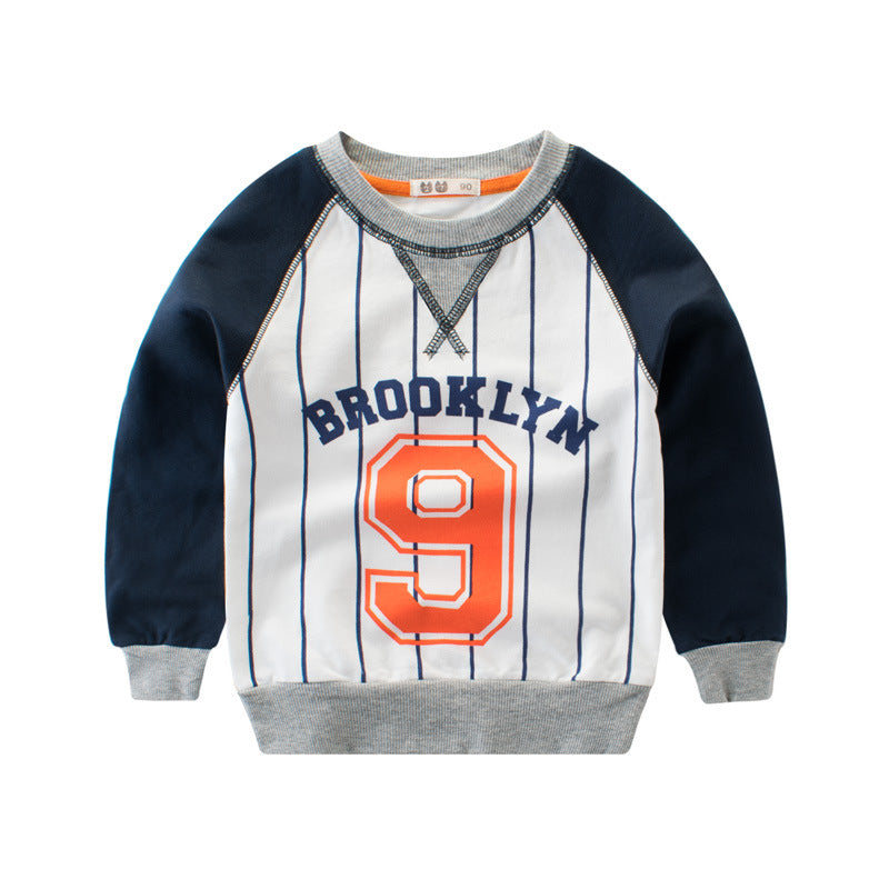 [121308] - Atasan Sweater Style Baseball Anak Kekinian - Motif Brooklyn 9