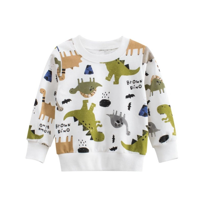 [121309] - Atasan Sweater Import Style Anak - Motif Ancient Habitat
