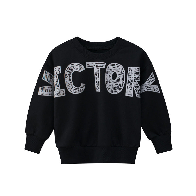 [121315] - Atasan Sweater Style Casual Anak - Motif Victory Alphabet