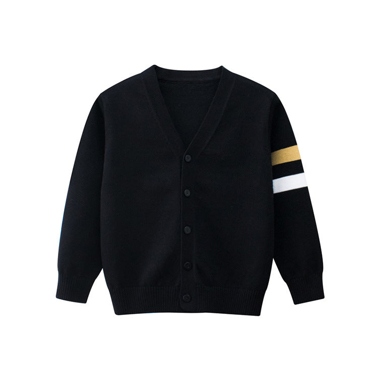 [121317] - Atasan Jaket Cardigan Style Santai Anak - Motif Plain Collor