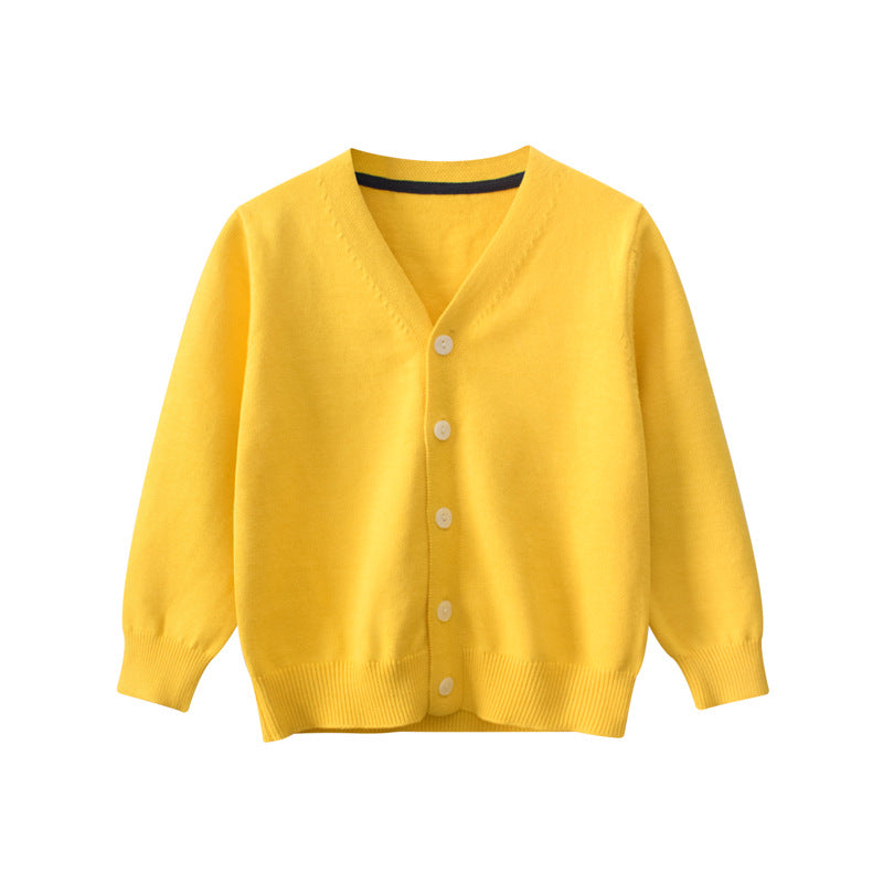 [121329] - Atasan Jaket Sweater Cardigan Anak Laki-Laki - Motif Plain Spoiled