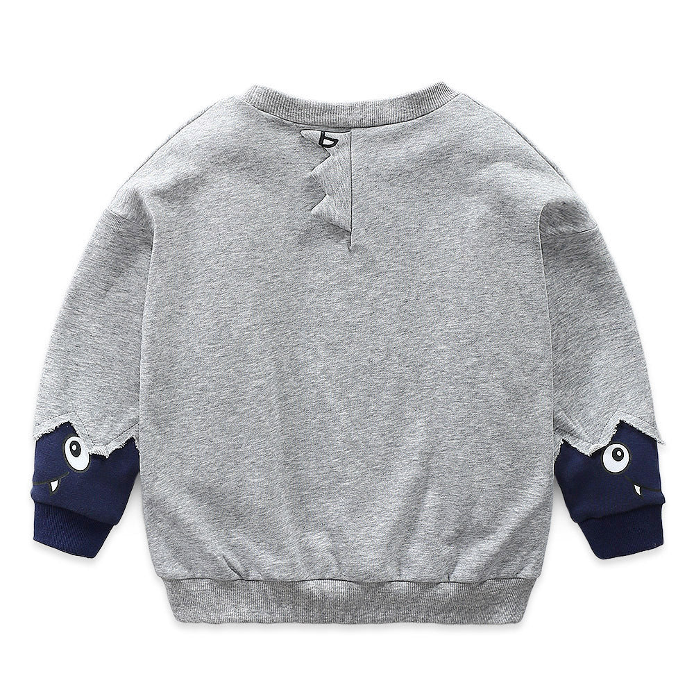 [119212-GRAY] - Atasan Anak / Atasan Sweater Hypes Anak Stylish - Motif Alphabet Monster