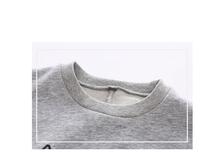 [119212-GRAY] - Atasan Anak / Atasan Sweater Hypes Anak Stylish - Motif Alphabet Monster