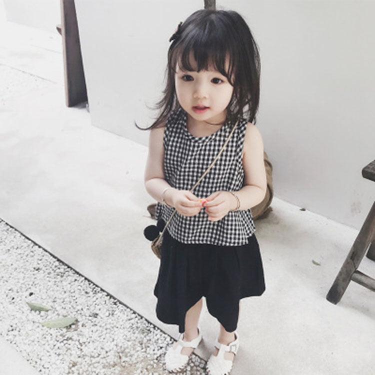 [507106] - Setelan Kutung Fashion Anak Perempuan - Motif Casual Gingham