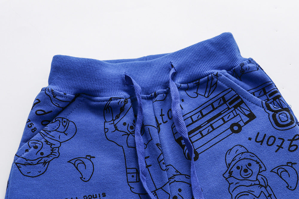 [357133] - Bawahan Anak / Celana Jogger Anak - Motif City Bear
