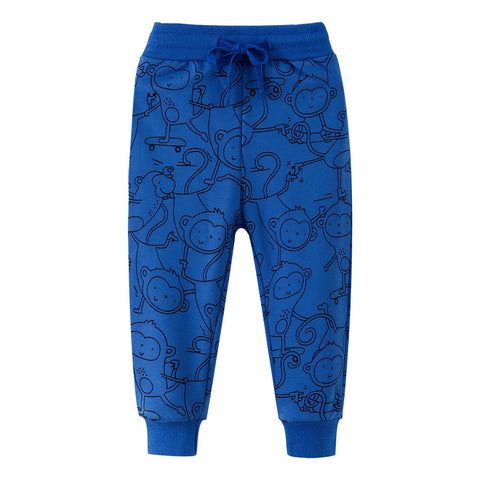 [357136] - Bawahan Anak / Celana Jogger Anak - Motif Skateboard Monkeys