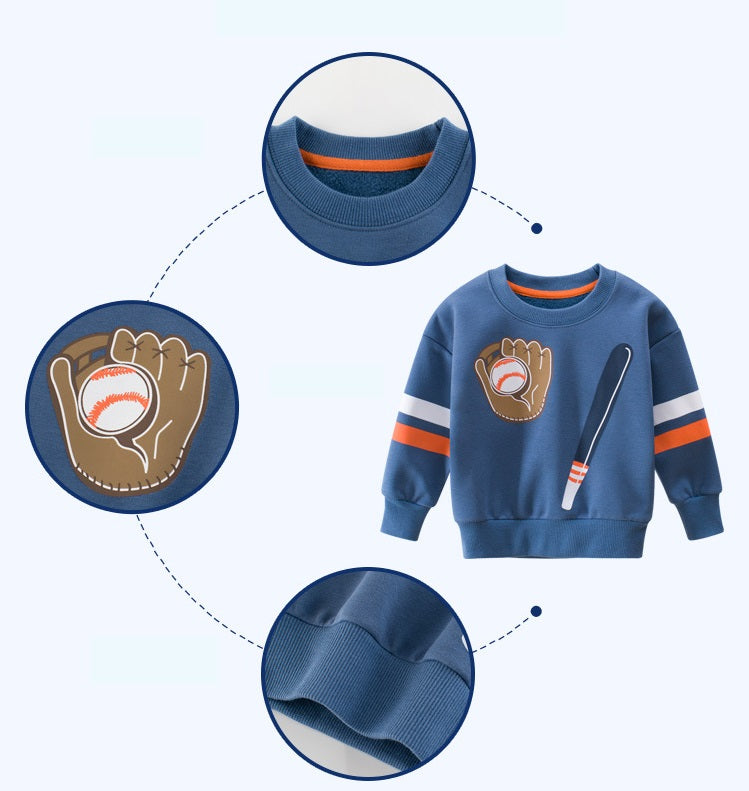 [121278] - Atasan Anak / Sweater Anak Import - Motif Baseball